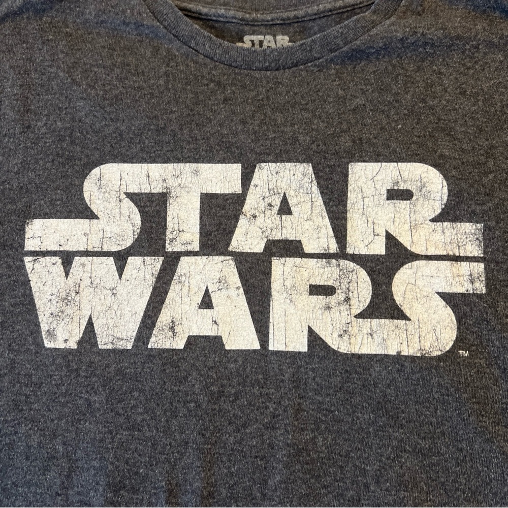 Star Wars Logo Gray T-Shirt